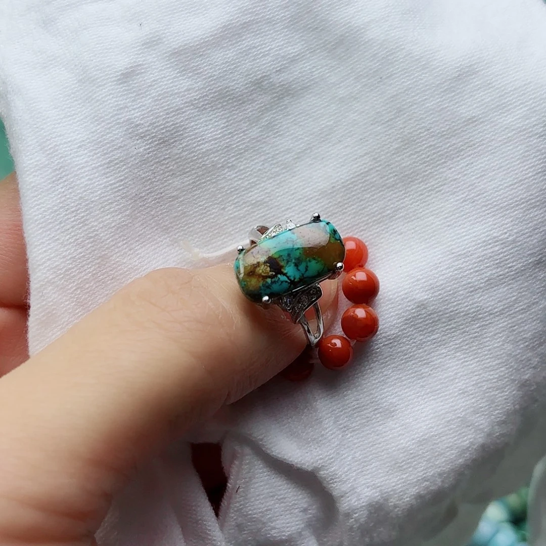 银S925镶嵌南红玛瑙珠宝奇石