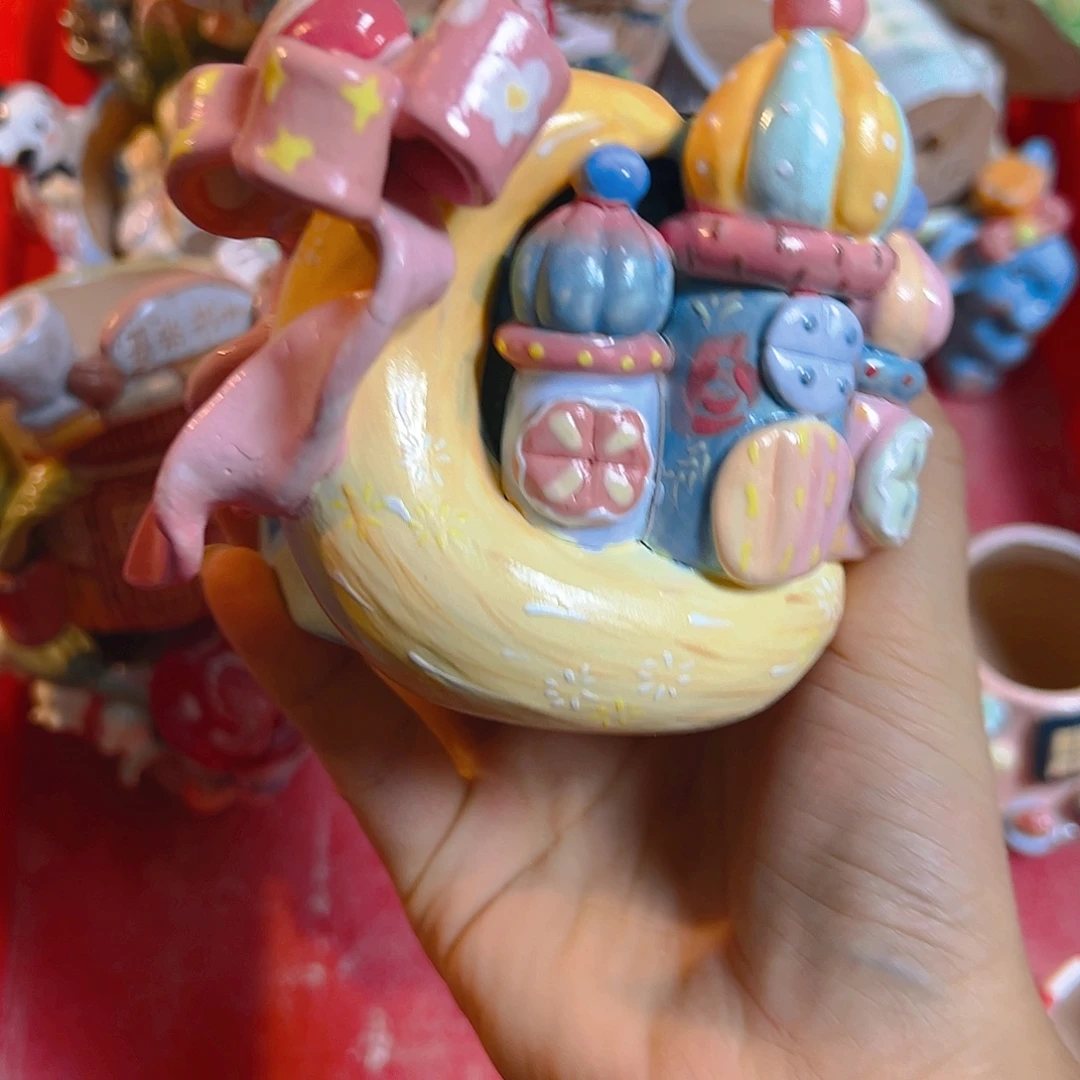 清仓老梧家的手工多肉花盆