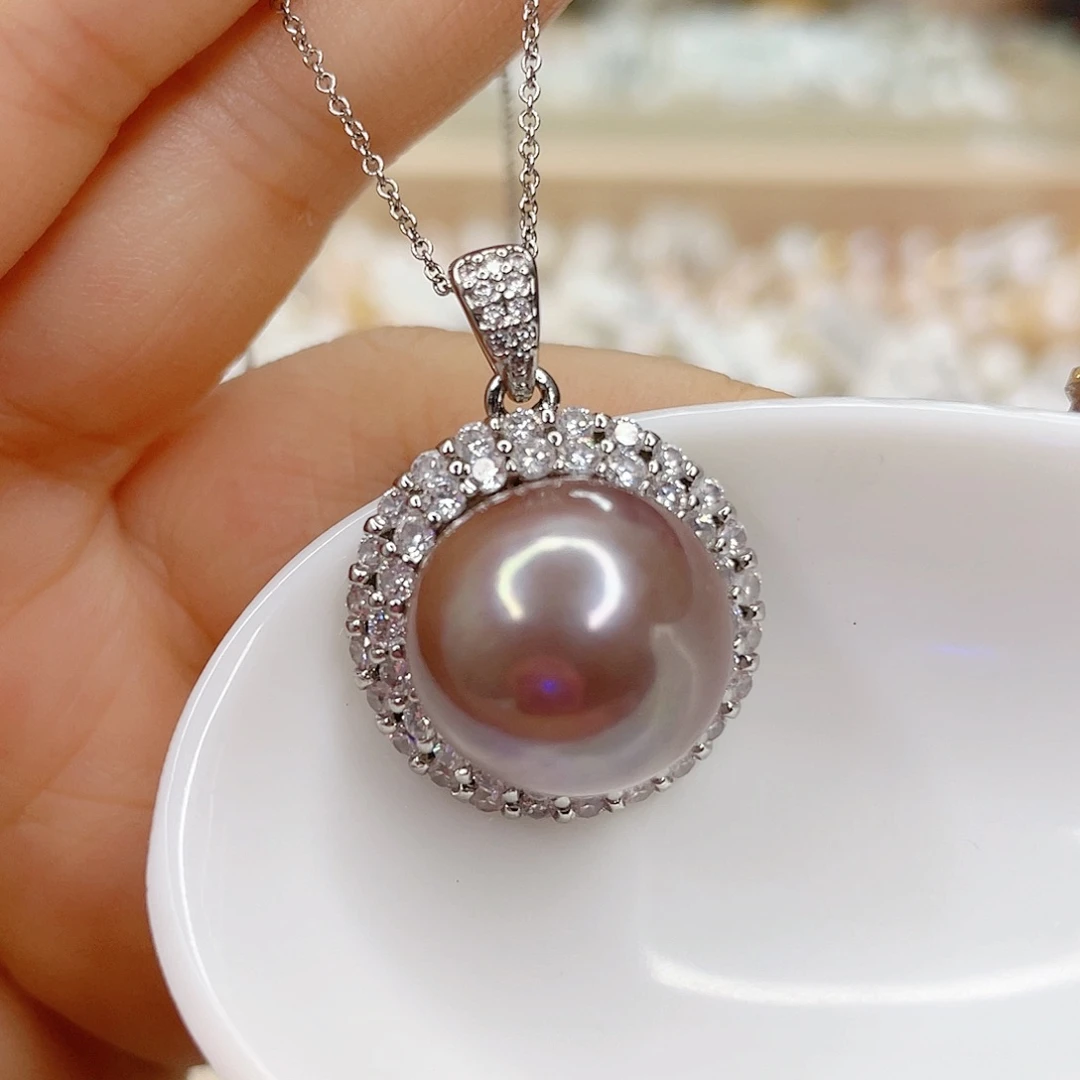 淡水珍珠未镶嵌吊坠(赠链)