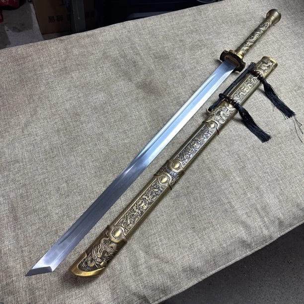 2937 龙泉昊天宝剑唐横刀锻打高猛钢未开刃