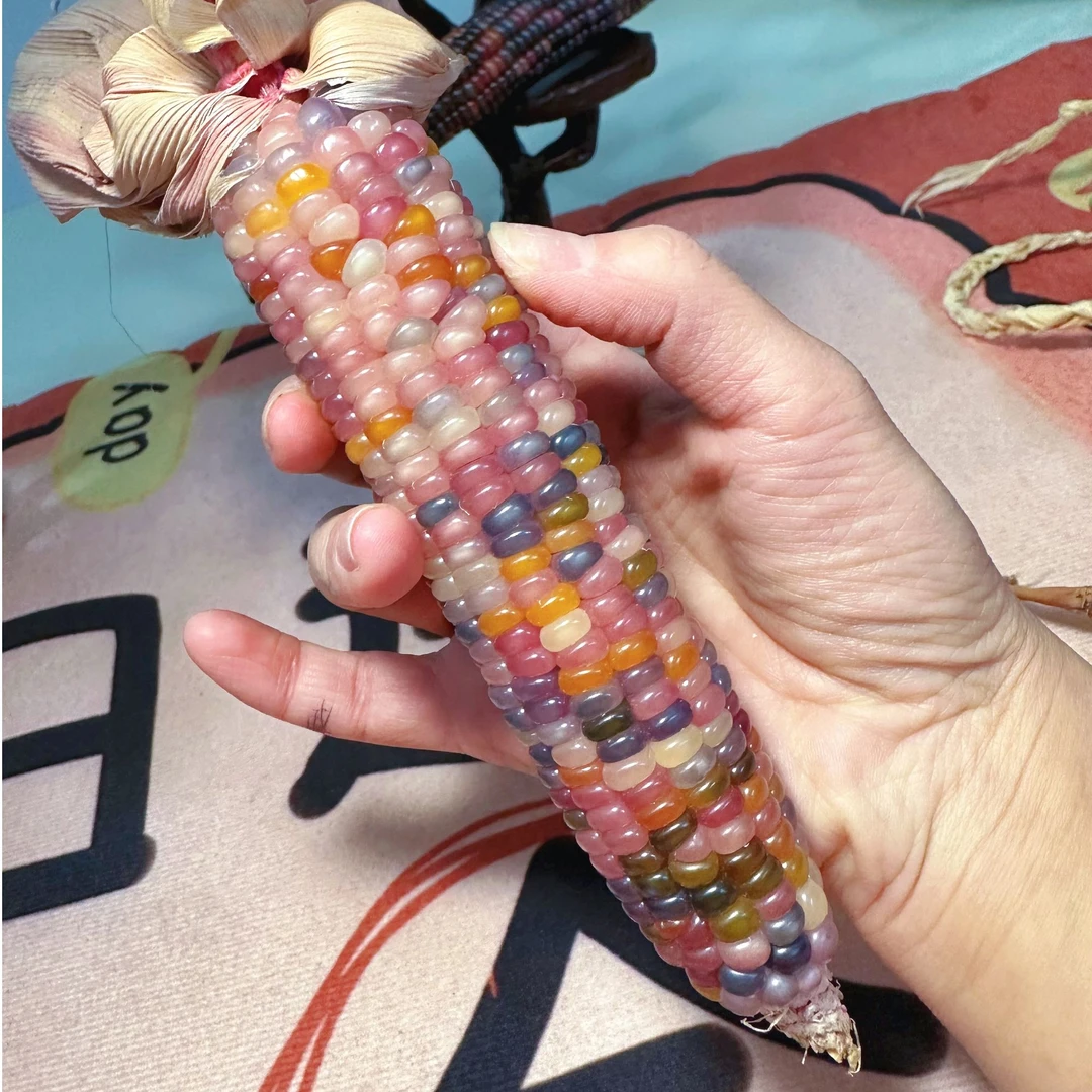 七彩宝石文玩玉米