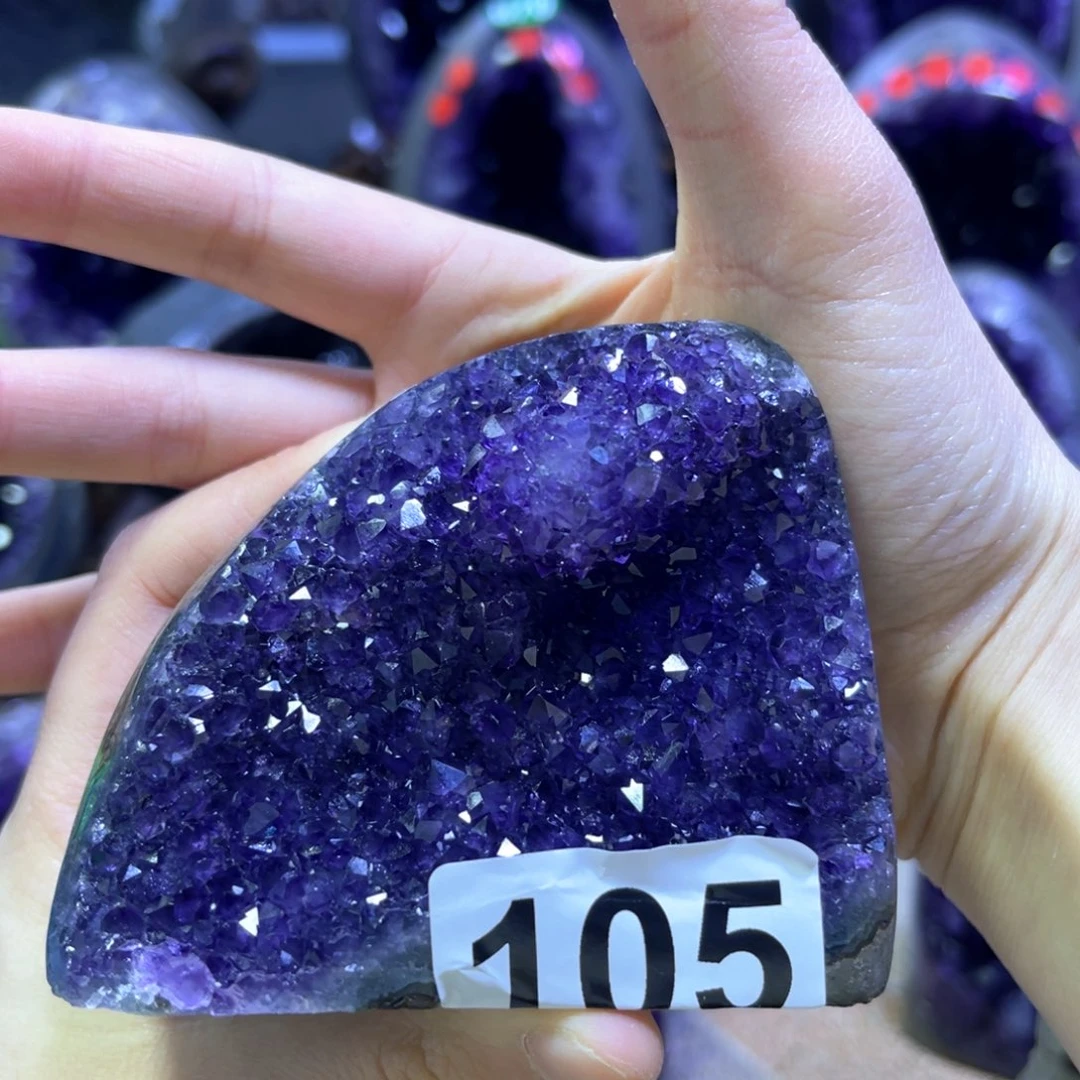 紫晶摆件未镶嵌紫水晶