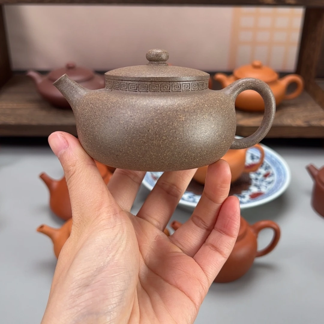 茶杯紫砂青降坡平安170cc