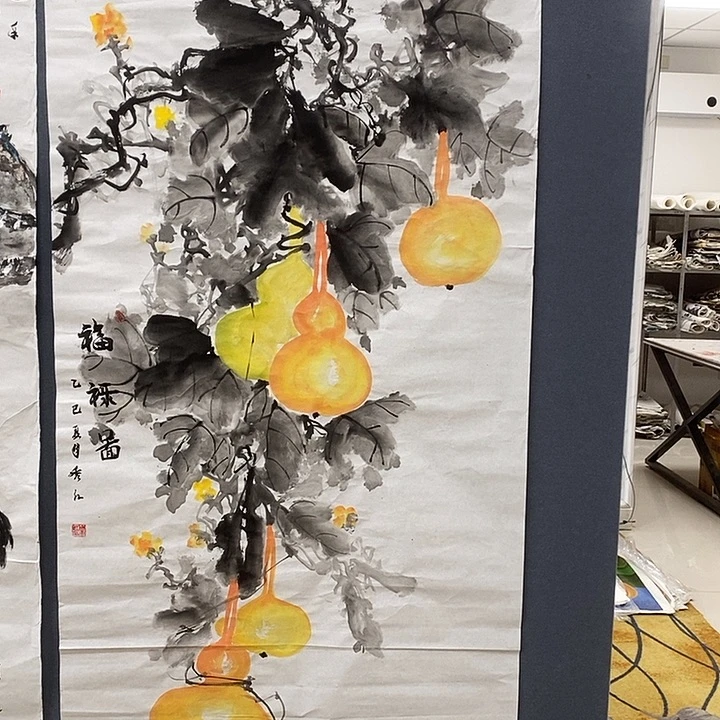 国画周秀红68.138手绘画芯