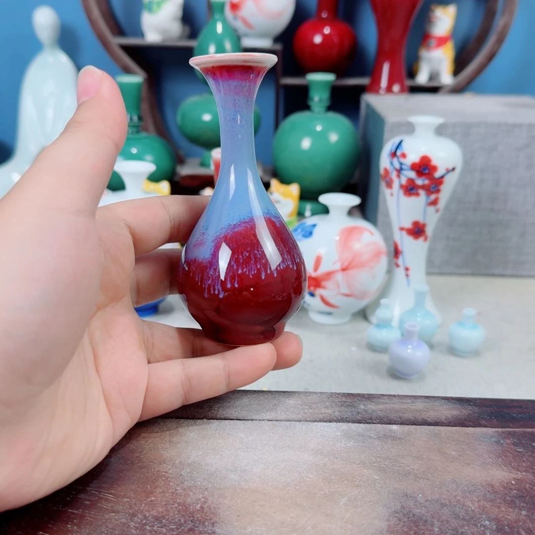 陶瓷手工小花器摆件