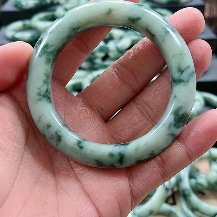 【闪购商品】透闪石-蛇纹石玉手镯未镶嵌