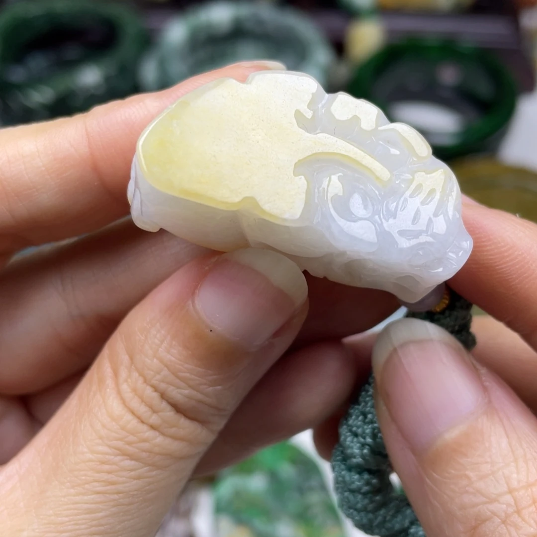 翡翠未镶嵌颈饰牌子