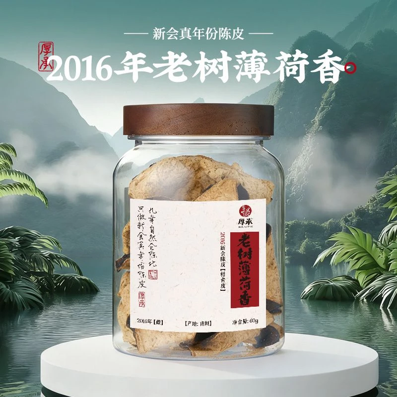 承哥高货【2016年老树薄荷香】老树果树 9年自然陈化  新会陈皮