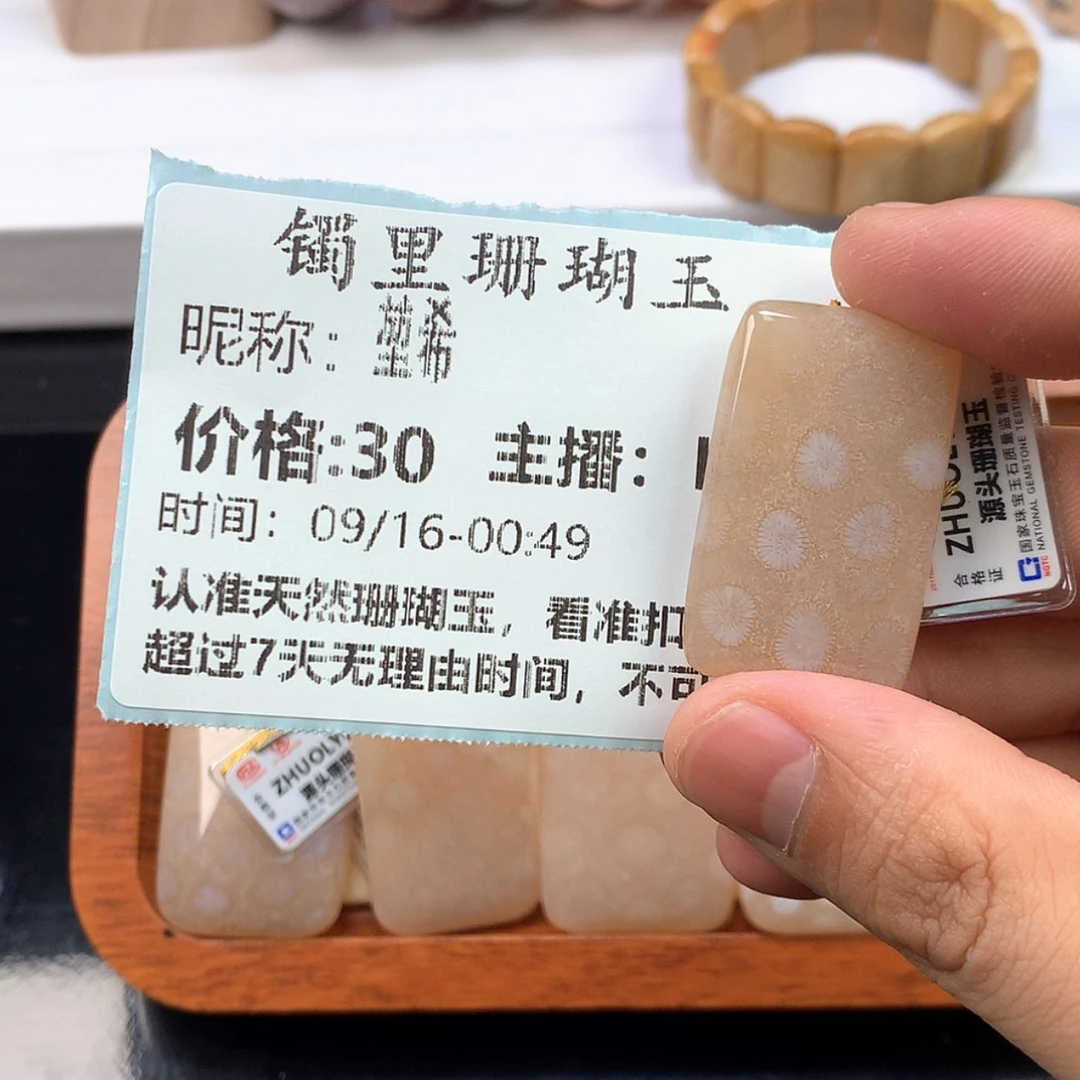 【闪购商品】颈饰未镶嵌硅化珊瑚（珊瑚玉）堃*