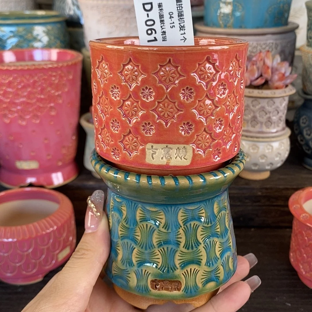 七里烧陶瓷04-15-061口径6柠**?