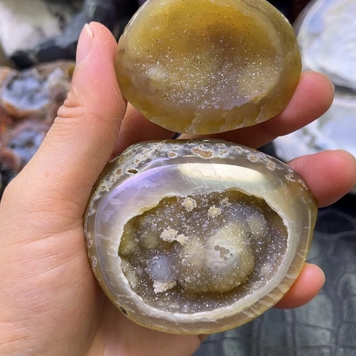 水晶珠宝半成品未镶嵌黄软盆