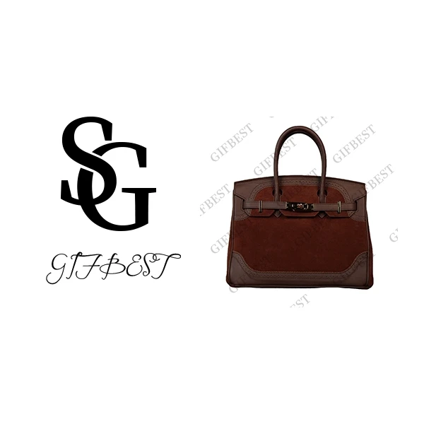 【尺寸：30*15*23】H-Liz原创设计真皮单肩手提斜挎女包H30-彩印紫