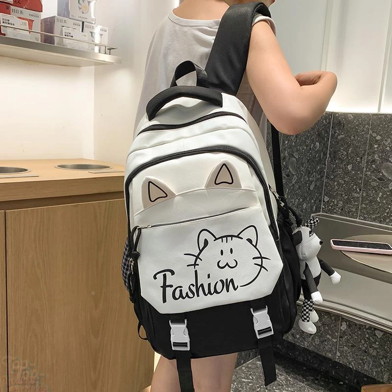 书包女孩小学生2024新款双肩包大容量背包睿营初高中生可爱休闲包