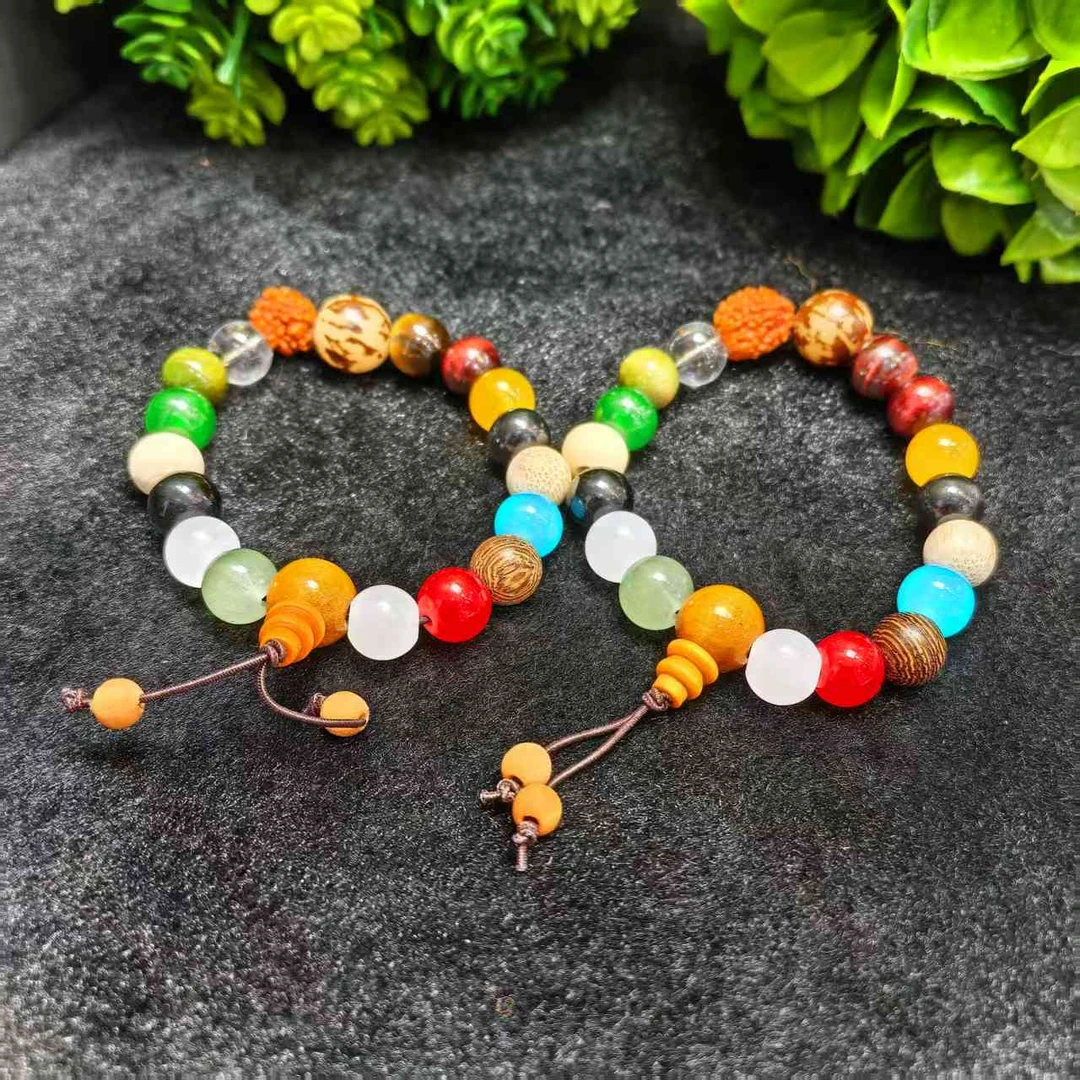 江德洋珠宝S6107（玉甲珠宝）十八籽七彩菩提手串-多样性只发一件