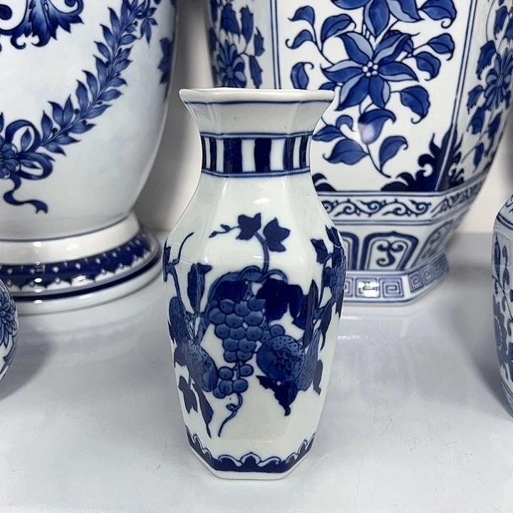 摆件天****…青花瓷居家摆件，花瓶