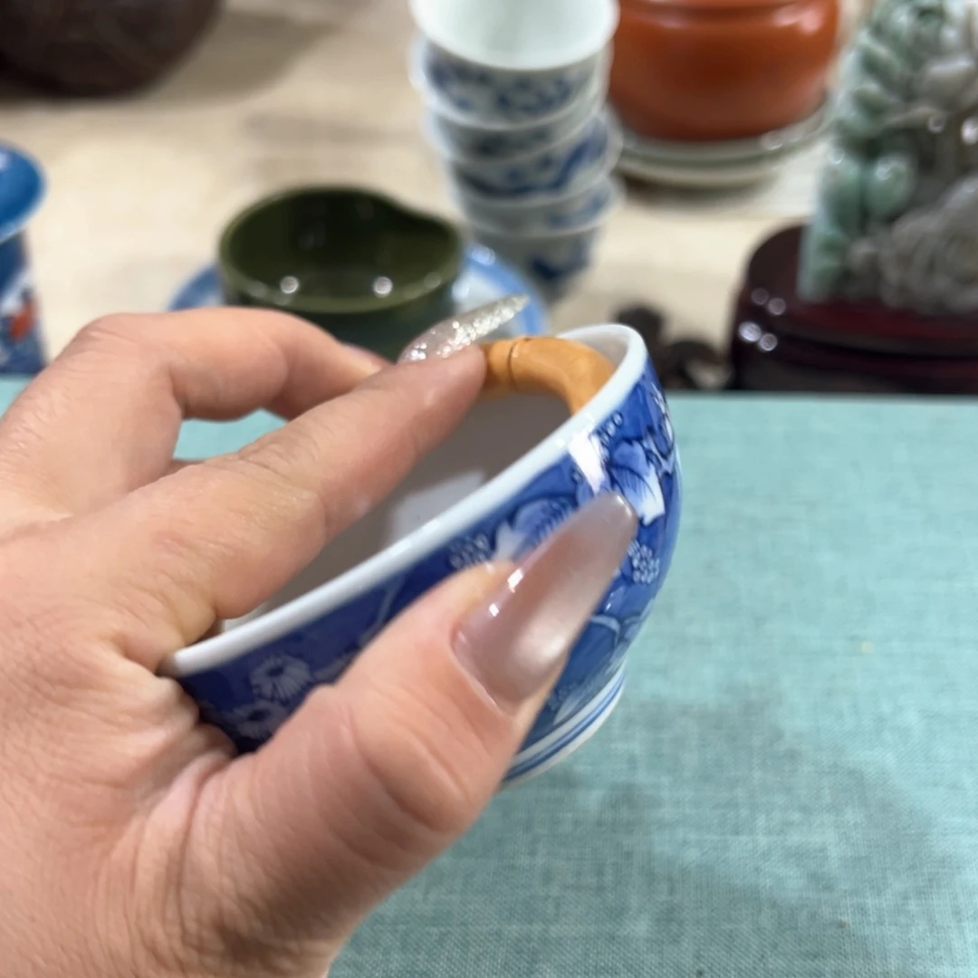 瓷片3*密胺手绘陶瓷