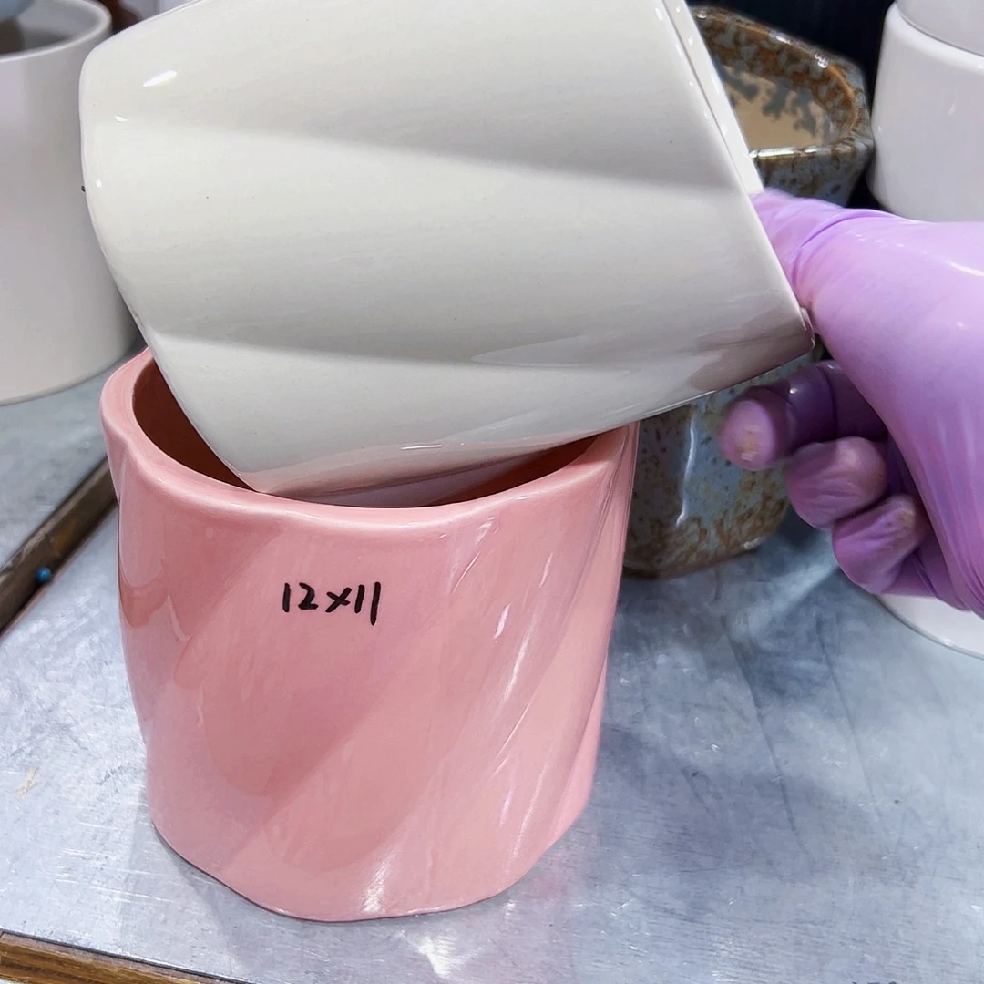 外贸尾单陶瓷花盆凑单10米包邮