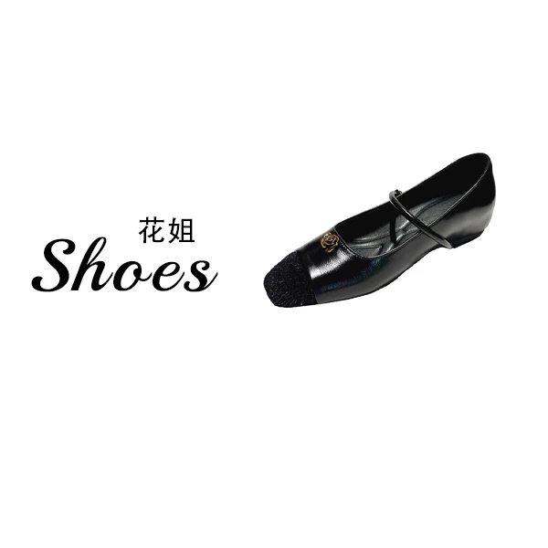 复古隐形内增高玛丽珍鞋女2025新款一字扣带浅口时尚单鞋