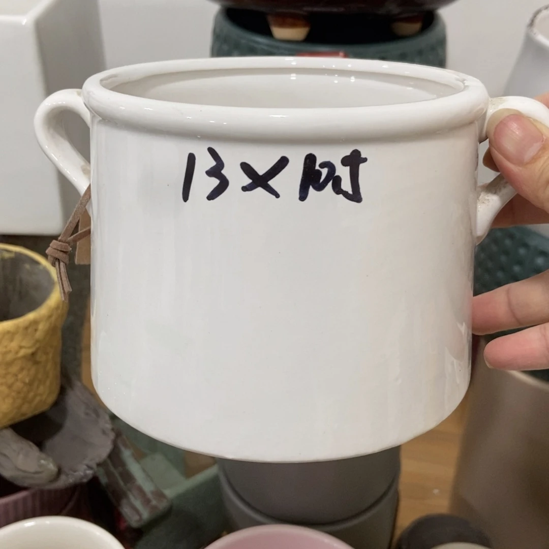 红陶高温陶瓷花盆