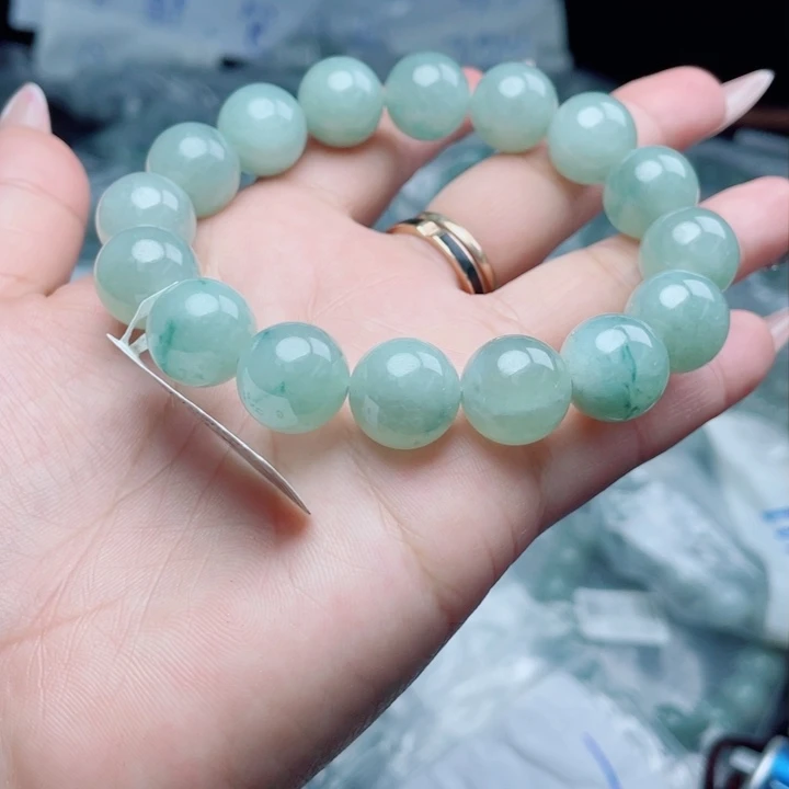 未镶嵌定制翡翠珠串