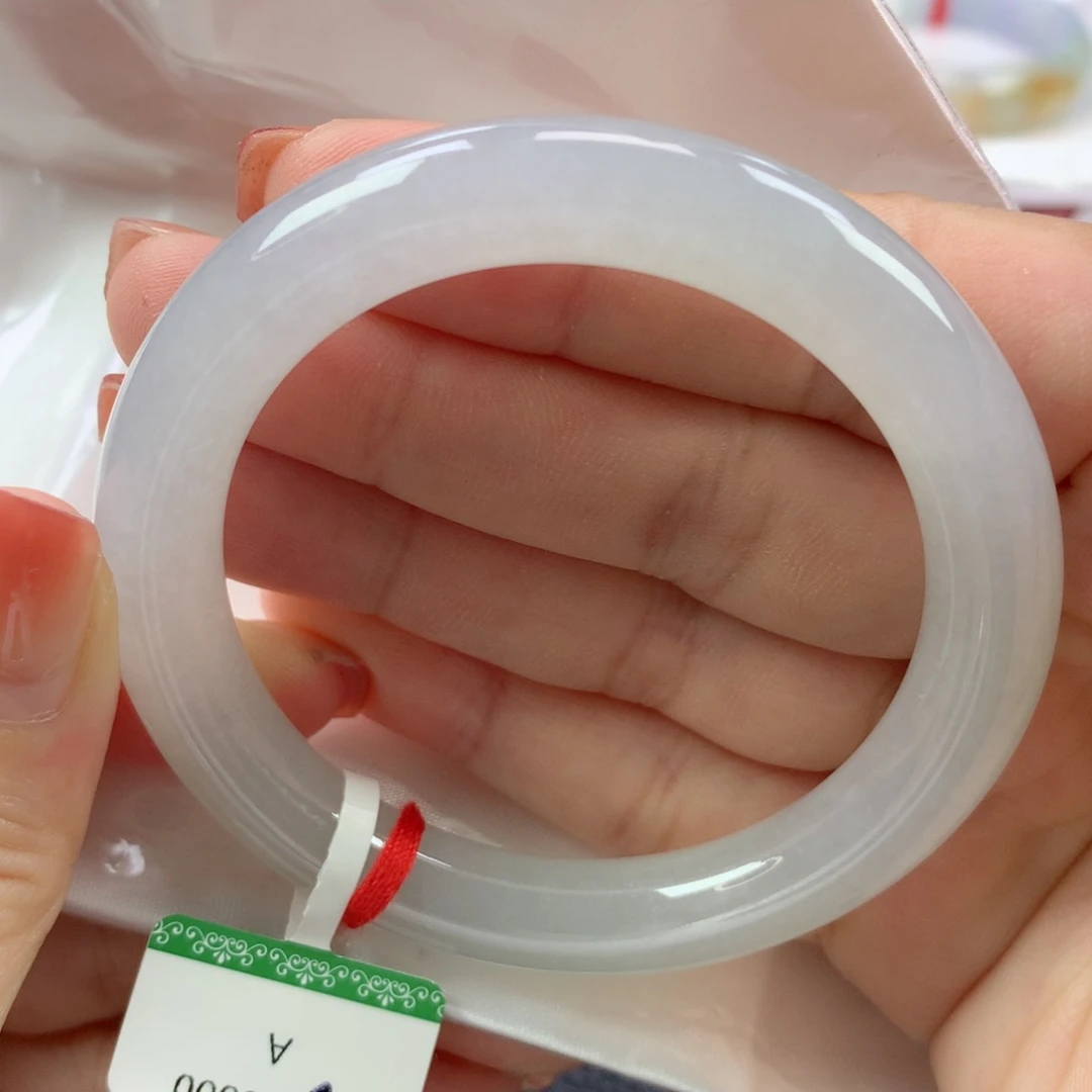 翡翠手镯未镶嵌缅甸天然翡翠53圈