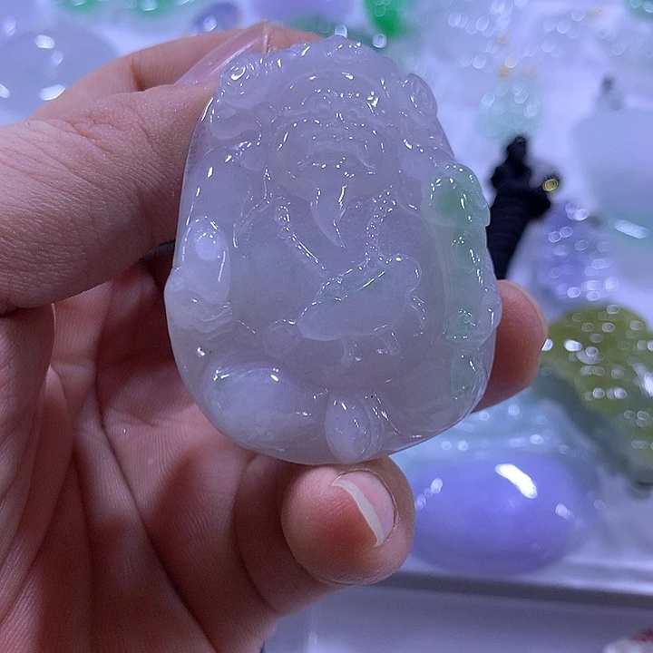 翡翠未镶嵌颈饰天然翡翠A货吊坠