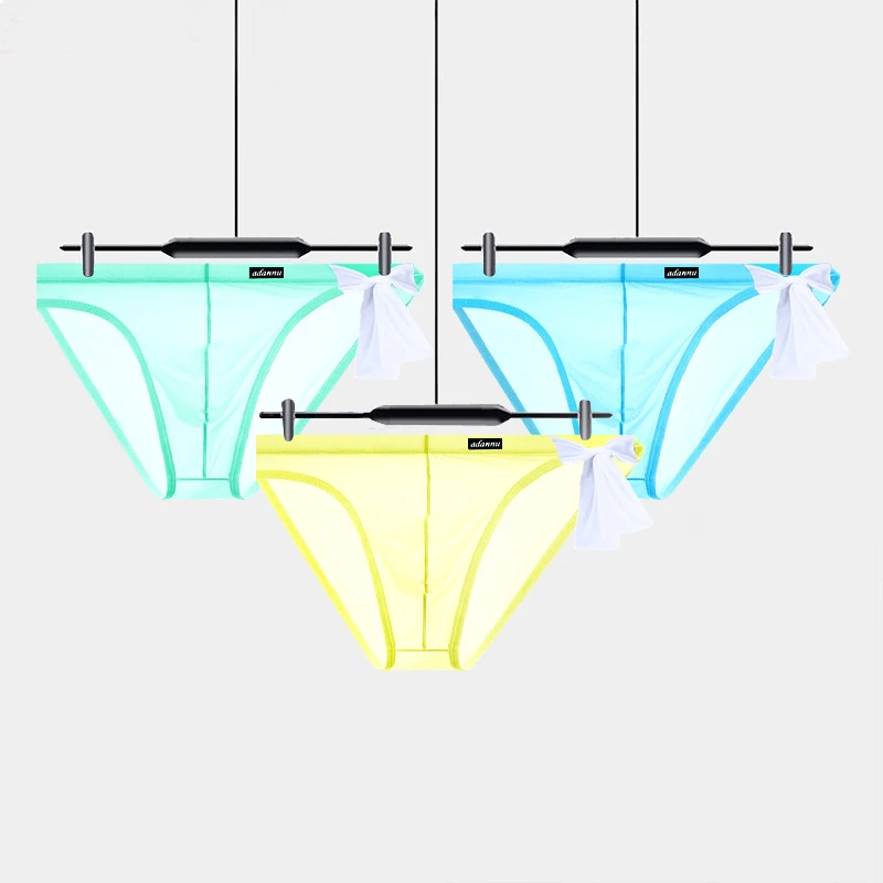 AD701绑带内裤高叉男士三角裤低腰性感国风冰丝设计送男朋友