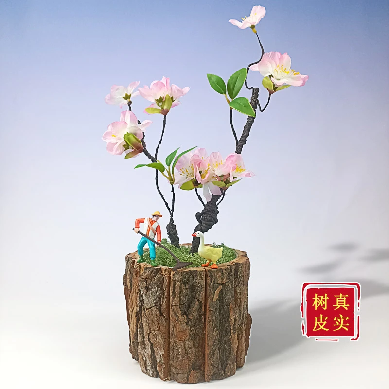 治愈系仿真盆景花艺摆件茶几小盆栽假花创意餐桌装饰品工艺微景观