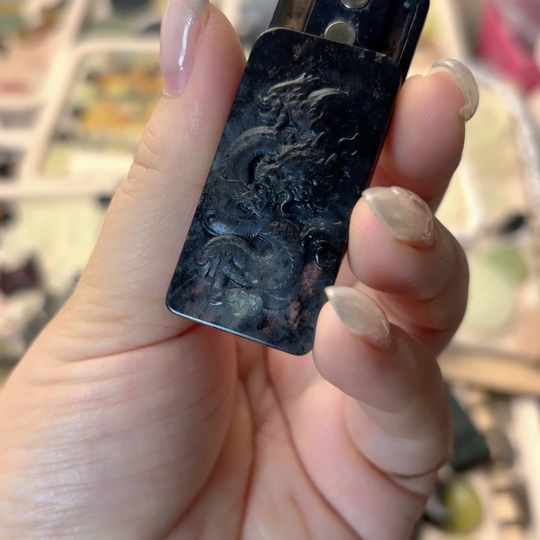 蛇纹石玉合金颈饰