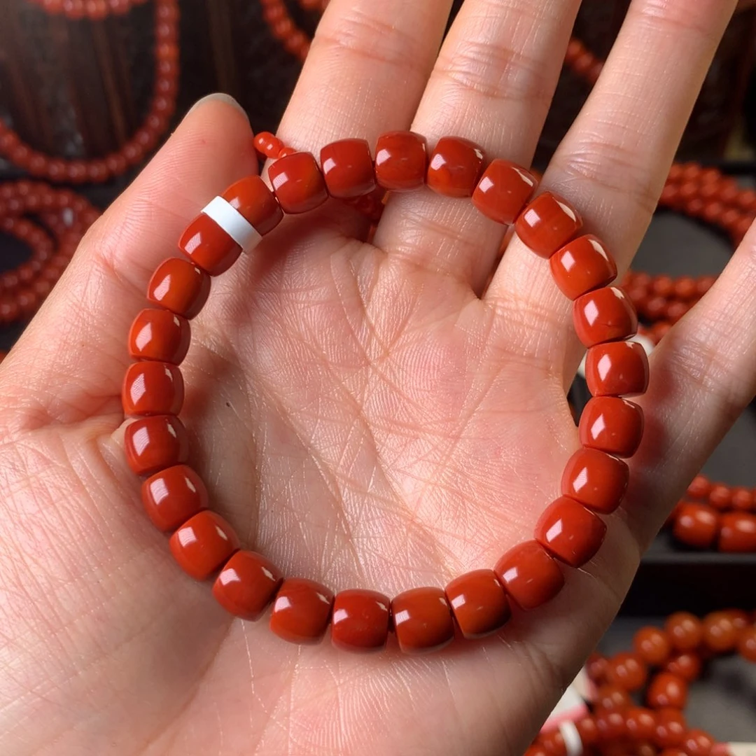 南红玛瑙手链未镶嵌X****店8m手链糖