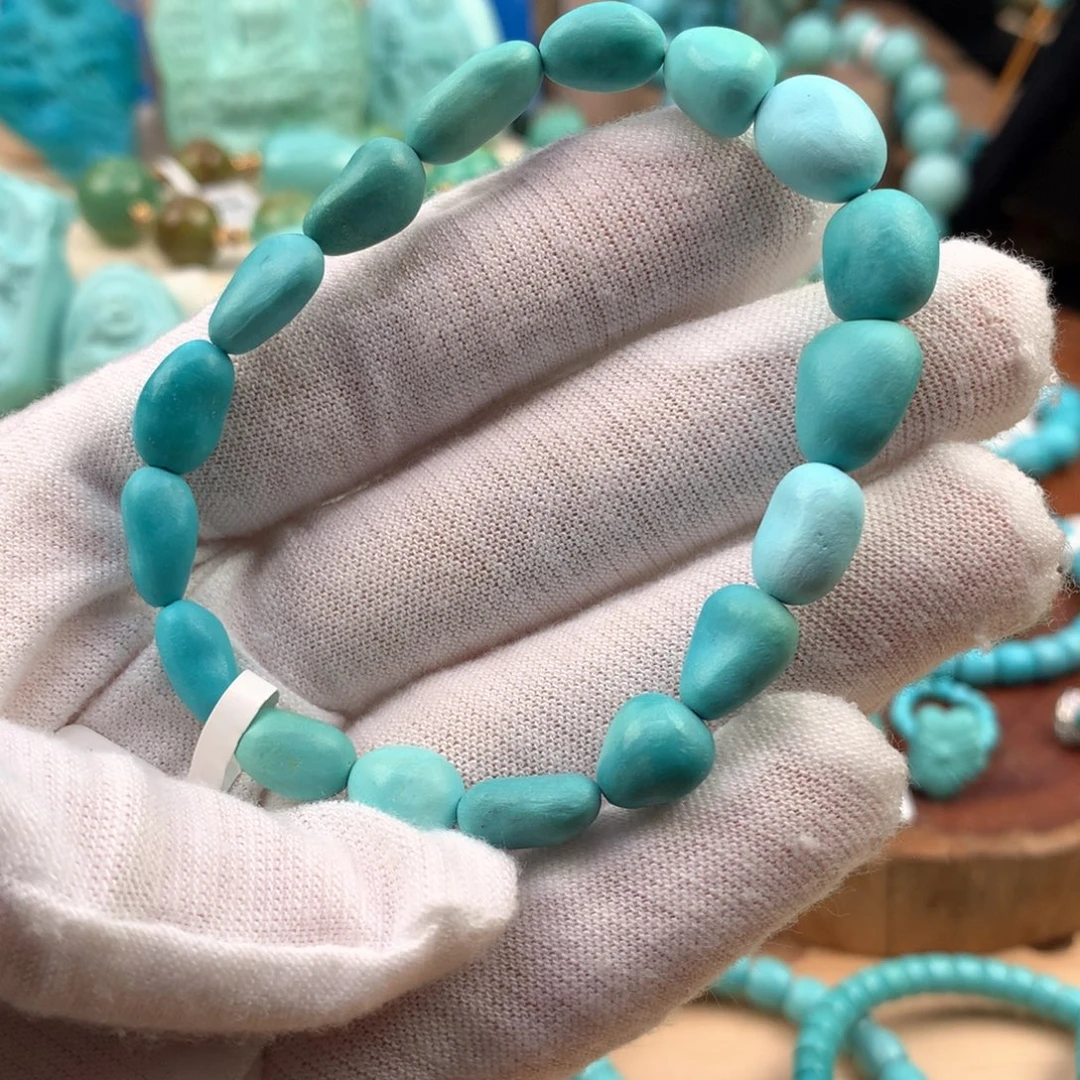 绿松石未镶嵌珠宝奇石8mm