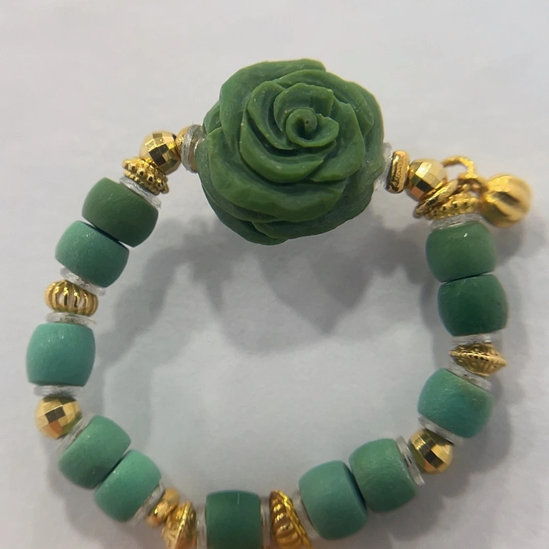 绿松石18K金镶嵌珠宝奇石