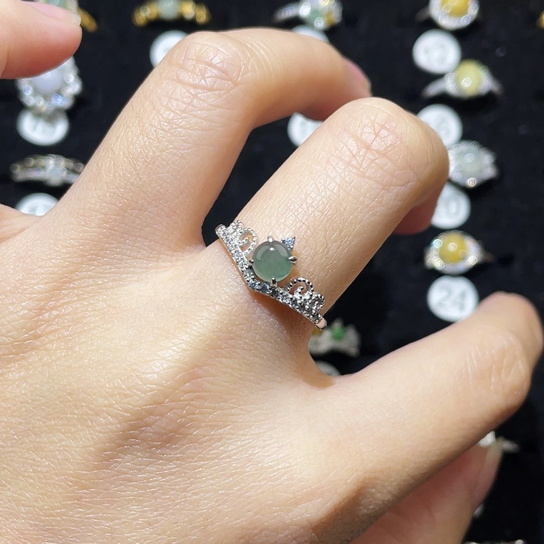 翡翠未镶嵌戒指戒指