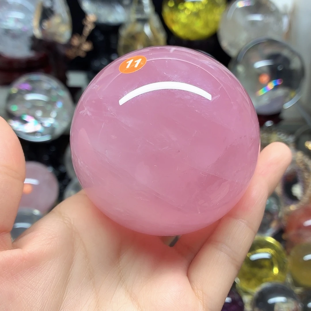 满***河未镶嵌水晶珠宝半成品粉水晶7.35A917