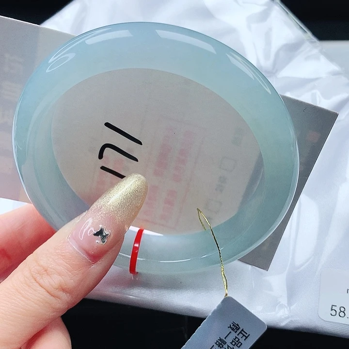 翡翠手镯未镶嵌58.5 正圈