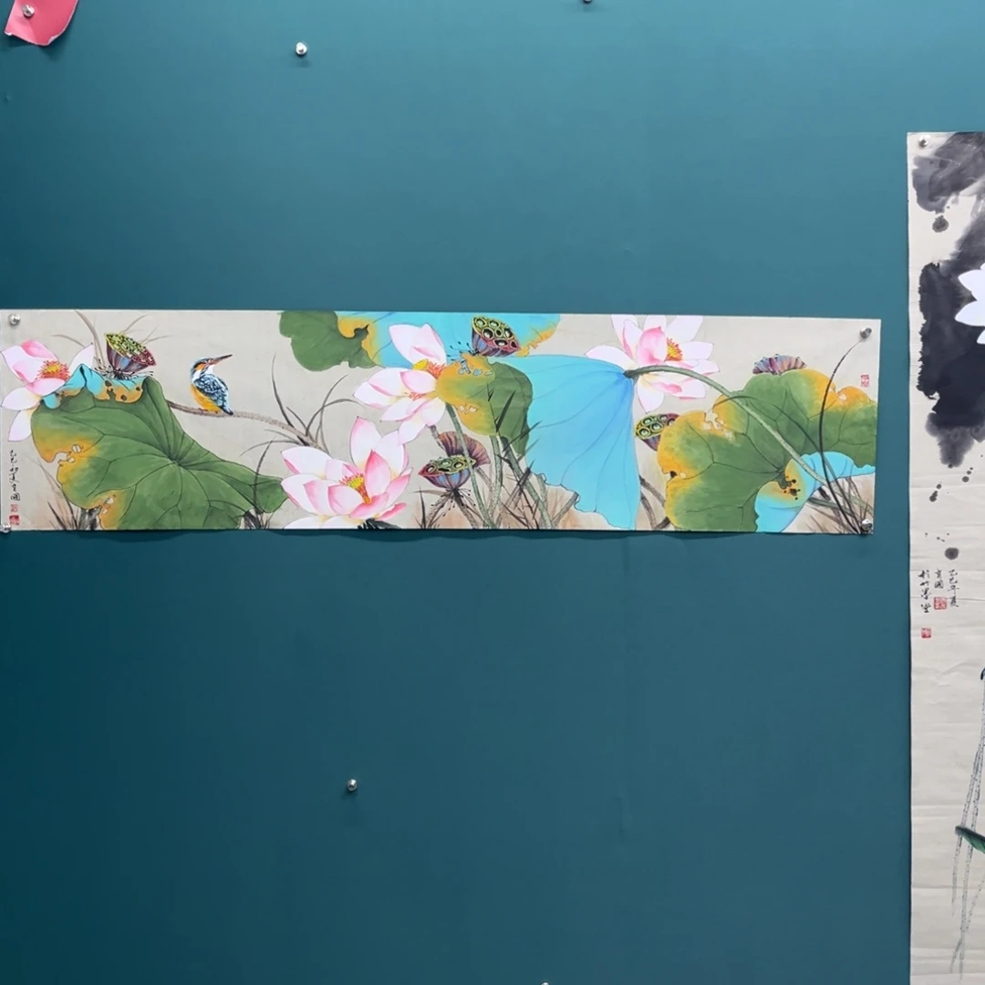 国画艺术家真人手绘