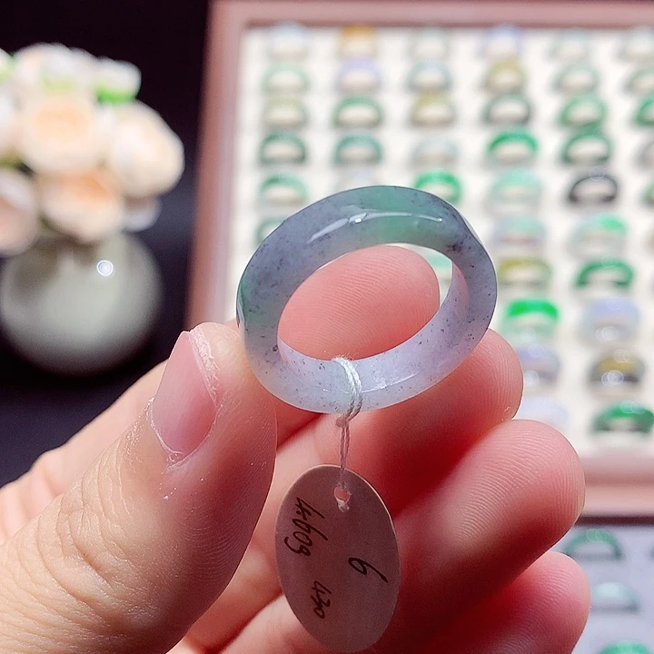 翡翠未镶嵌戒指23号