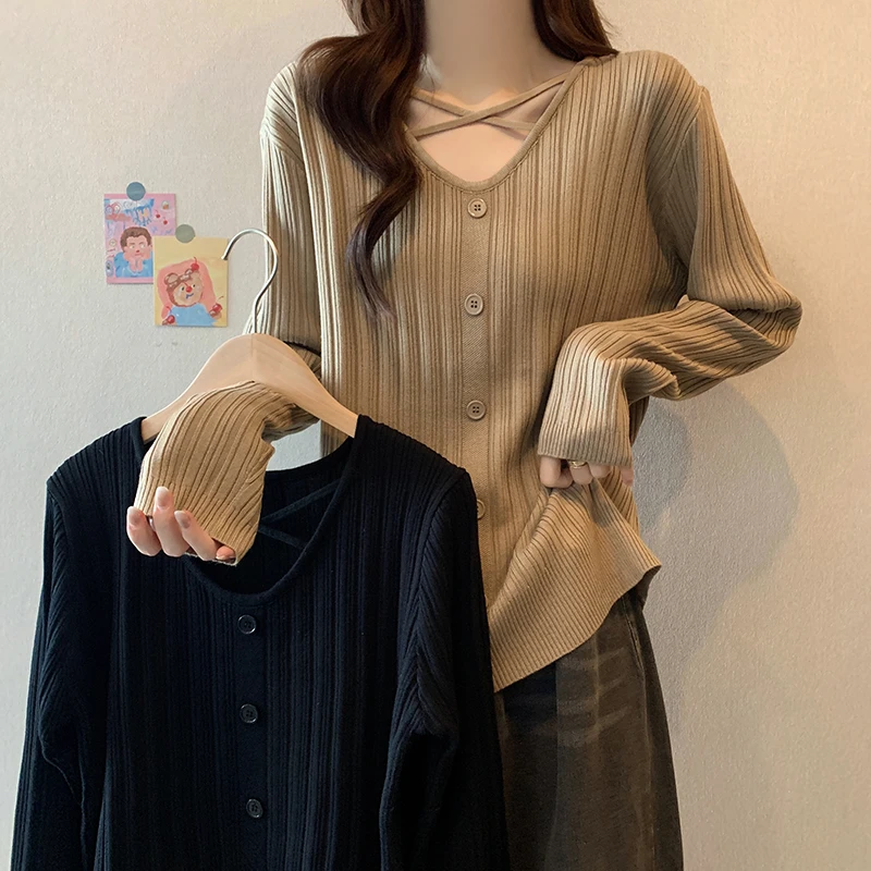 0212大码女装秋冬新款显瘦针织衫胖妹妹200斤毛衣上衣