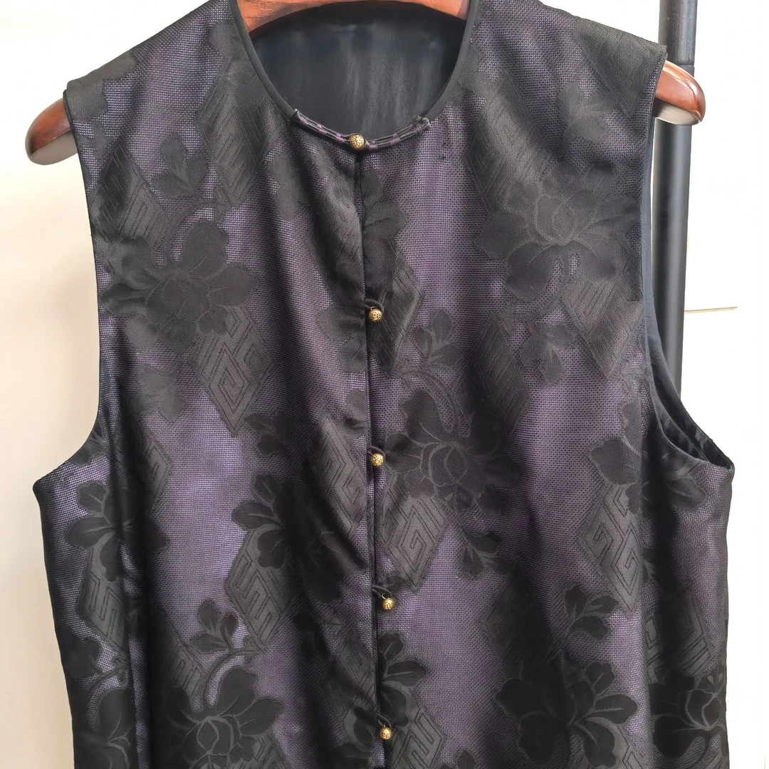 四经绞罗马甲丨晏熹堂新中式国风百搭马甲马夹印花上衣无袖