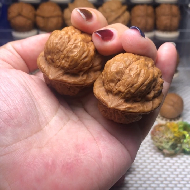 文玩核桃把件73肌肉金蟾38尺