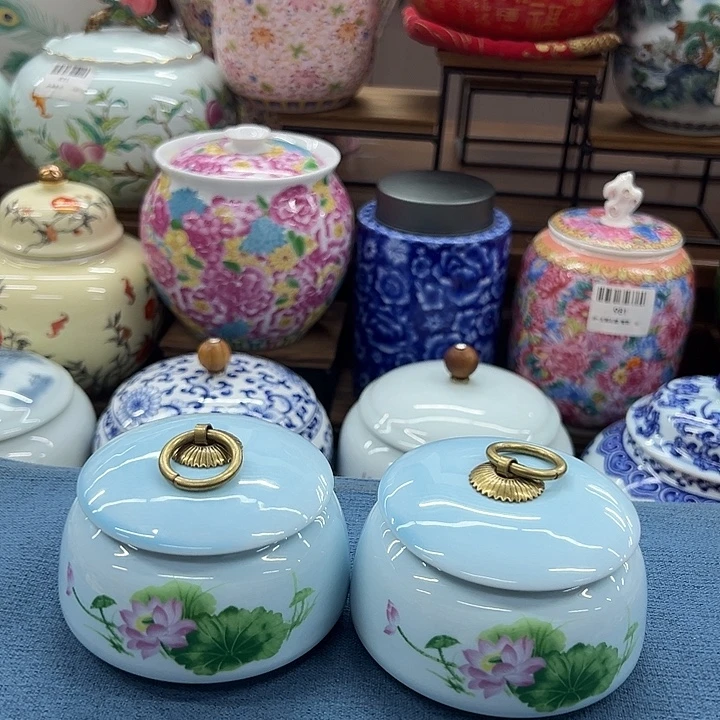 瓷片茶叶罐茶叶罐@@1412