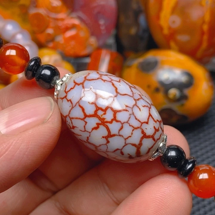 玛瑙/玉髓未镶嵌吊坠