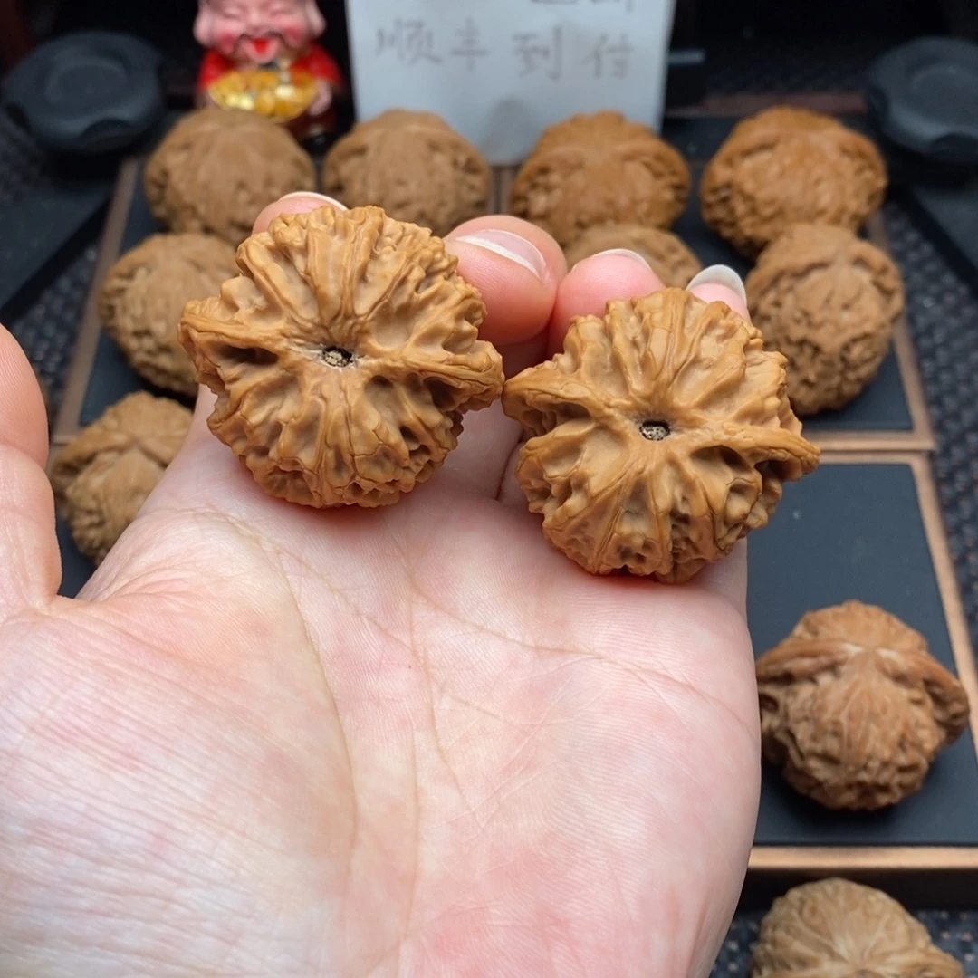 文玩核桃把件全品白茬苹果园41尺