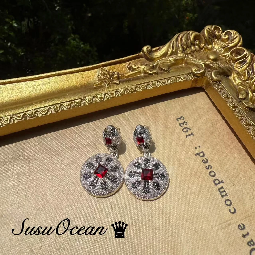铜合金仿水晶耳饰 【1335】经典珍藏SusuOcean