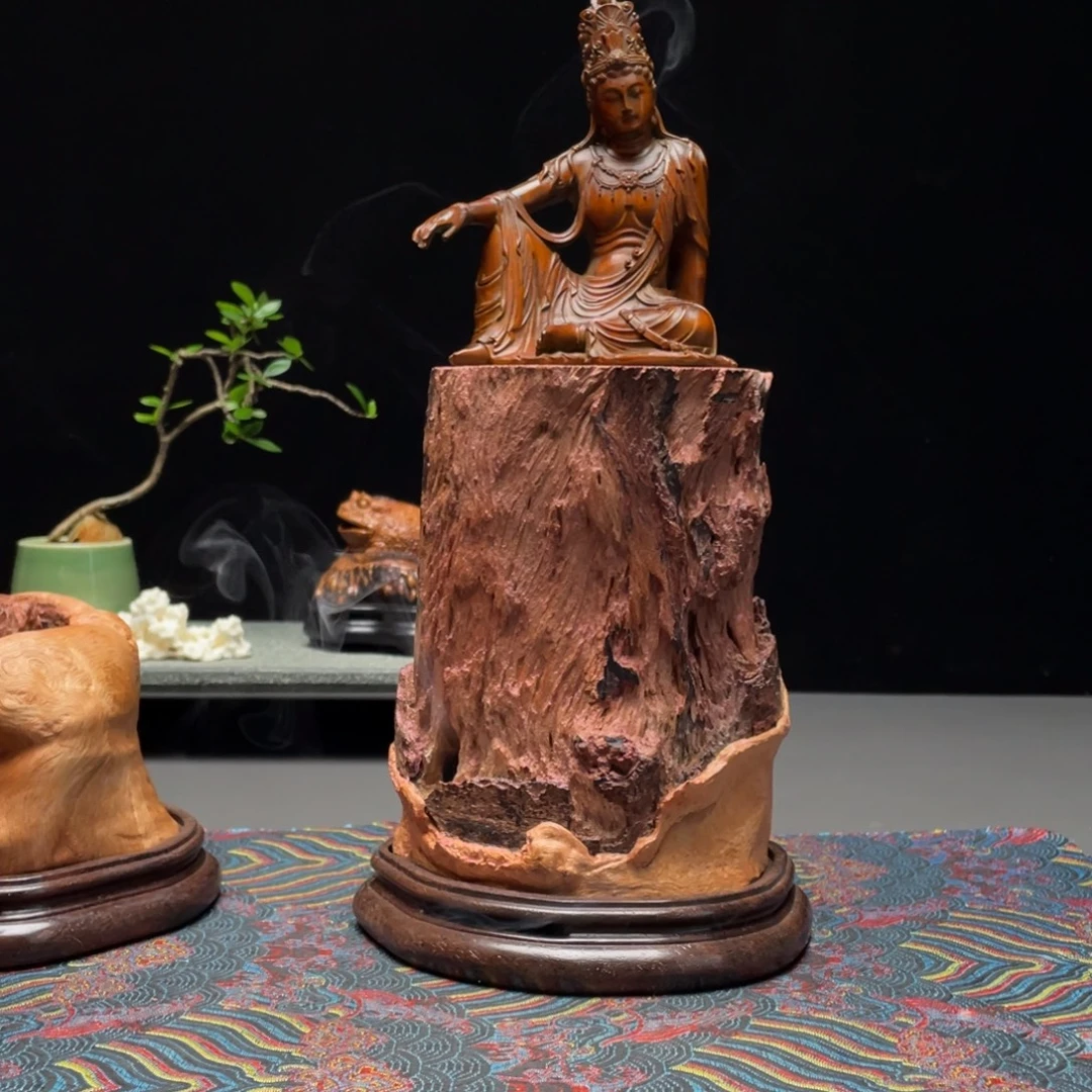 风***渡荔枝木荔枝木香炉+观音