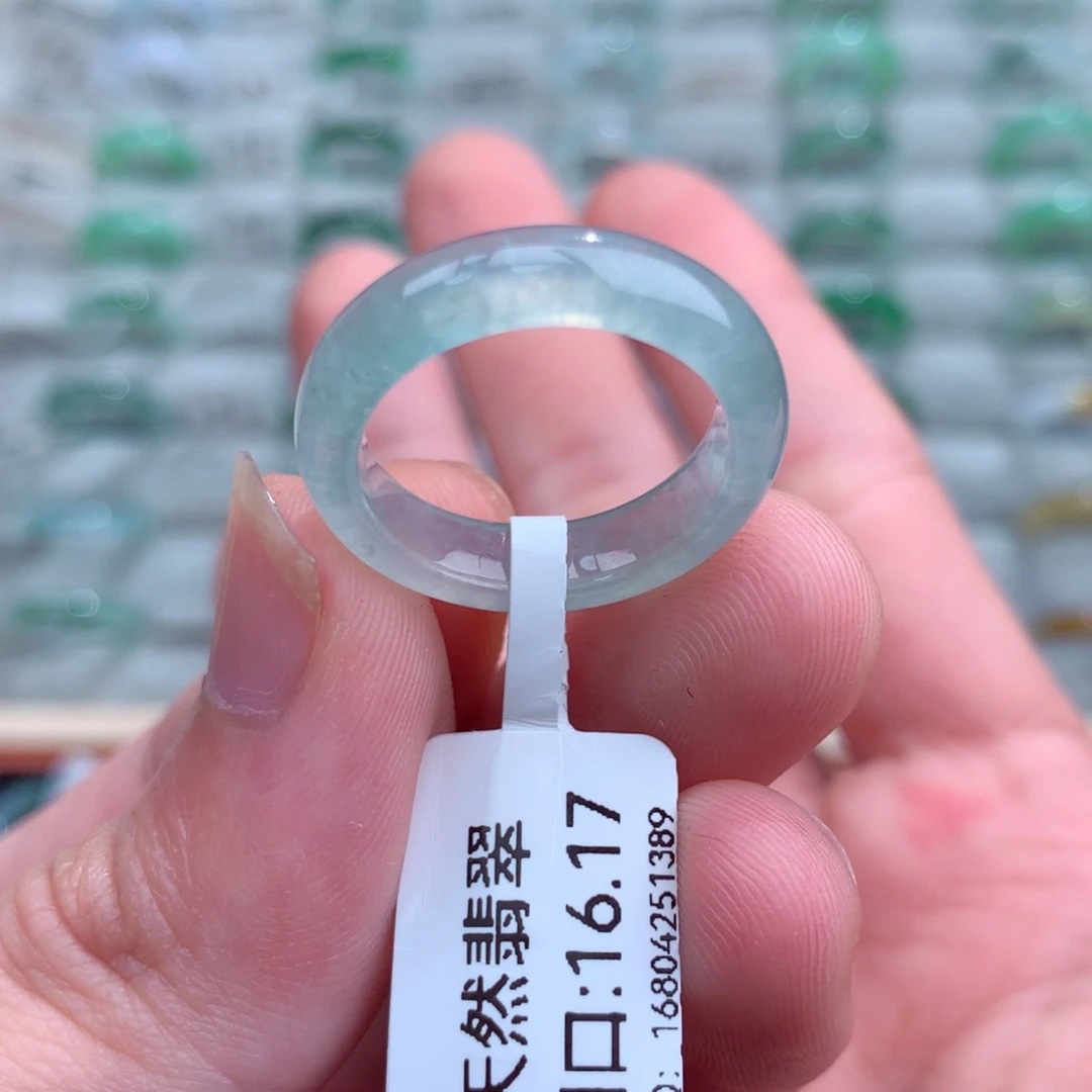 翡翠戒指未镶嵌天然