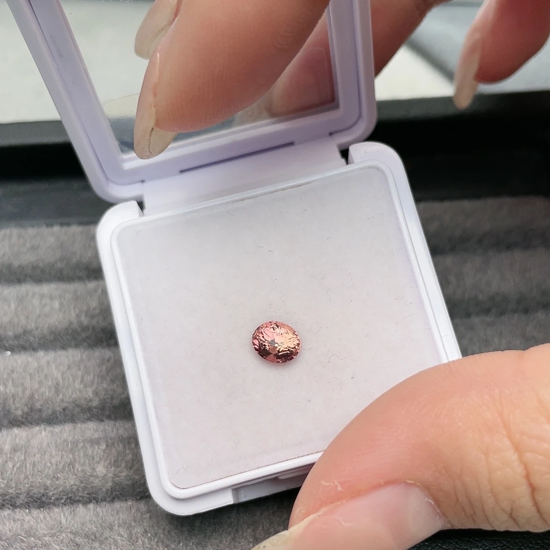 彩色蓝宝石裸石未镶嵌1.07ct帕帕拉恰吉尔德日落vb