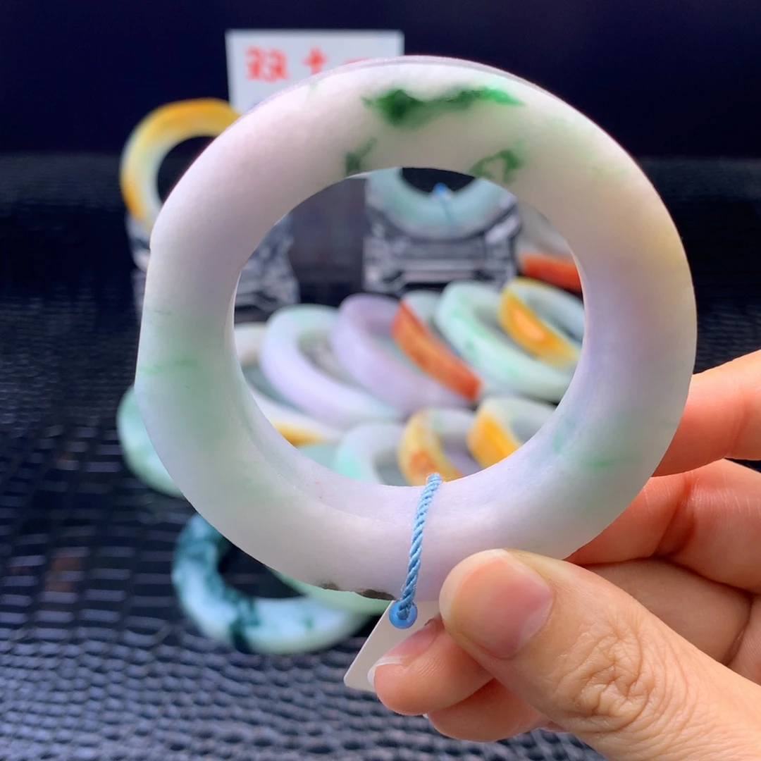 定制翡翠未镶嵌手镯49-57