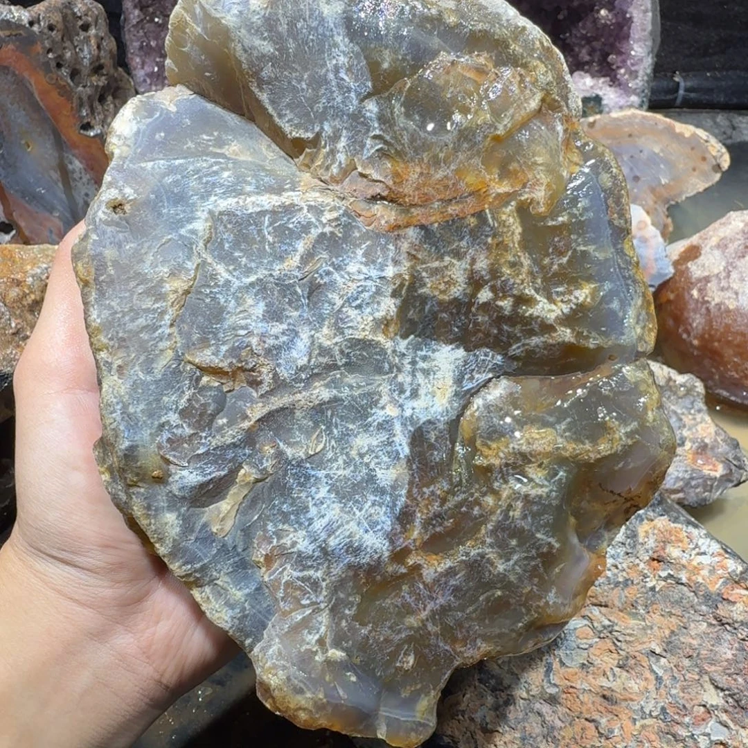 未镶嵌玛瑙/玉髓珠宝半成品
