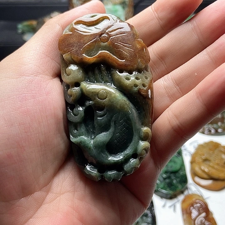 颈饰未镶嵌翡翠翡翠a货